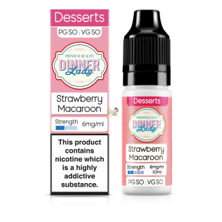 Dinner Lady-Strawberry Macaroon 10ml Nicotine : 20mg 