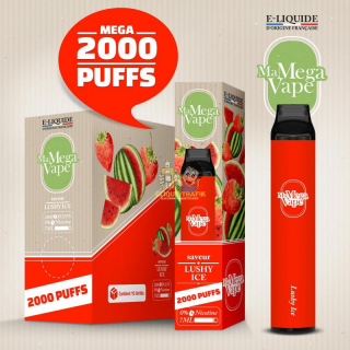 Ma Petite Vape Mega – Watermelon, Fraise Ice 0mg 2000 Puffs