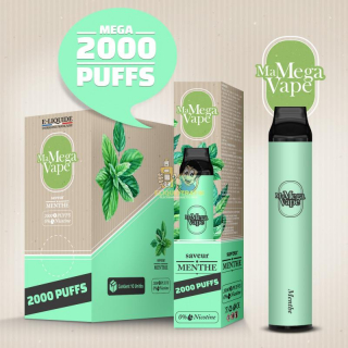 Ma Petite Vape Mega – Menthe 0mg 2000 Puffs